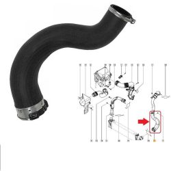 Opel Vivaro Renault Trafic Fiat Talento 1.6D 2014- Turbócső 144603145R