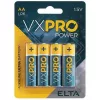 Alkáli elem AA LR6 1,5V Elta VXPRO (4 darabos bliszter)