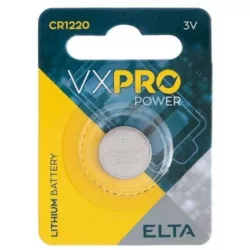 Lítium elem CR1220 3V Elta VXPRO (1 darabos bliszter)