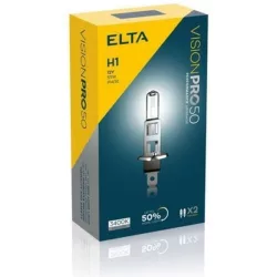 Elta VisionPro |zzó 12V 55W P14,5t H1 +50% emelt fényerő 3400K 