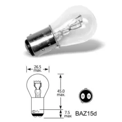 Elta VisionPro 12V 21/4W BAZ15d P21/4W autóizzó
