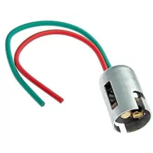 BAY15D izzó foglalat vezetékkel fém csatlakozóelem