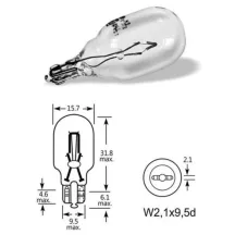   Narva W16W 12V 16W prémium autóizzó – W2.1x9.5d foglalattal