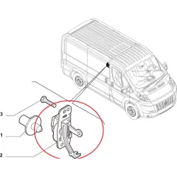 Boxer Jumper Ducato Oldalajtó Felső Zár 1344901080 