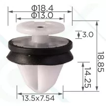   Renault Peugeot Citroen ajtókárpit díszléc rögzítő patent tömítéssel 7703077469