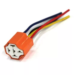 Relé foglalat vezetékkel 5-érintkezős