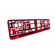 Rendszámtábla tartó keret Metál Piros
