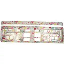 Rendszámtábla tartó keret virág mintás