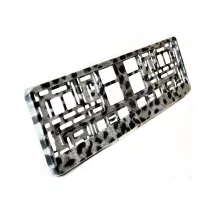 Rendszámtábla tartó keret mintás leopárd