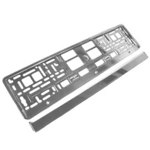 Rendszámtartó keret Metál Króm