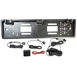 Rendszámtábla keretbe épített Tolatóradar 3 szenzor + LCD kijelző