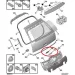 Citroen C2 C4 C5 Peugeot 206 207 307 Csomagtartó nyitás kapcsoló 8726Q8