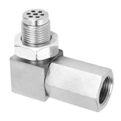 Lambda-szonda kiemelő adapter beépített katalizátorral 90-fokos EU05