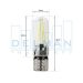 LED T10 Fehér Helyzetjelző,Index,Világítás 3W