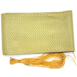 Kormányvédő Bézs varrható Valódi bőr (Lyukacsos)