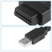 USB–OBDII tápkábel