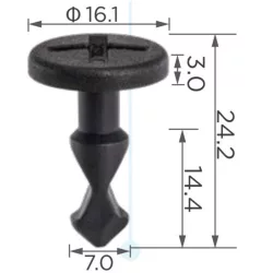 Porsche Cayenne Motorháztető burkolat rögzítő patent 95557271000 