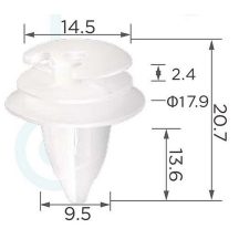   Prémium ajtókárpit rögzítő patent BMW modellekhez 5141197350