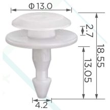 Nissan Honda Szélvédő panel rögzítő patent 66820-3S500