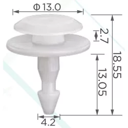 Nissan Honda Szélvédő panel rögzítő patent 66820-3S500