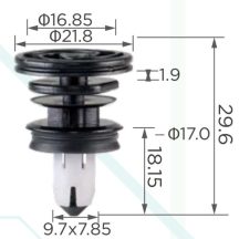 Tesla Model 3 Model Y Kárpitrögzítő patent 1135147-00-A