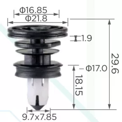 Tesla Model 3 Model Y Kárpitrögzítő patent 1135147-00-A
