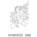 Volkswagen Fűtésszabályozó csappantyú kar 1H1819125