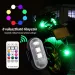 Univerzális RGB LED stroboszkóp villogó szett távirányítóval újratölthető