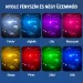 Univerzális RGB LED stroboszkóp villogó szett távirányítóval újratölthető
