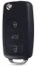 Vw Skoda Seat Bicskakulcs ház + elektronika 3 gombos 1J0959753DA