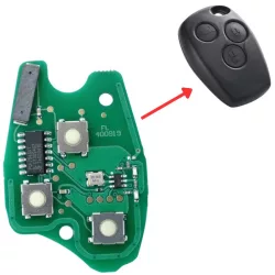 Renault Dacia Kulcs Elektronika 433Mhz 7946 3 gombos