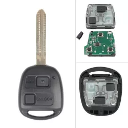 Toyota Kulcsház + Elektronika 433Mhz 2 gombos