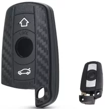 BMW Kulcsház Szilikon tok Karbon mintás 3 gombos