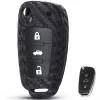 Audi Kulcsház Szilikon tok Karbon mintás 3 gombos