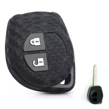 Suzuki Kulcsház Szilikon tok Karbon mintás 2 gombos