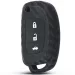 Hyundai Kulcsház Szilikon tok Karbon mintás 3 gombos