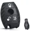 Mercedes Kulcsház Szilikon tok Karbon mintás 3 gombos