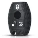 Mercedes Kulcsház Szilikon tok Karbon mintás 3 gombos