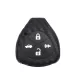 Toyota Kulcsház Szilikon tok Karbon mintás 4 gombos