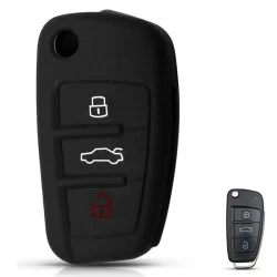 Audi Kulcsház Szilikon tok 3 gombos