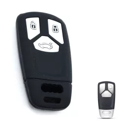 Audi Kulcsház Szilikon tok 3 gombos
