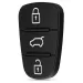 Hyundai I10 I20 I30 Kia Rio Sportage Bicskakulcs nyomógomb 3 gombos