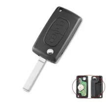 Peugeot Citroen Bicskakulcs elektronikával 433Mhz ID46 CE0523 VA2 2 gombos
