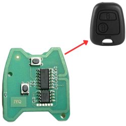 Peugeot 107 206 Citroen C1 C3 Toyota Aygo Autókulcs elektronika ASK 433MHz ID46