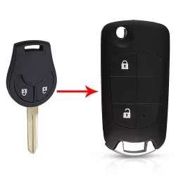 Nissan Juke Micra Qashqai Sunny Bicskakulcs átalakító 2 gombos