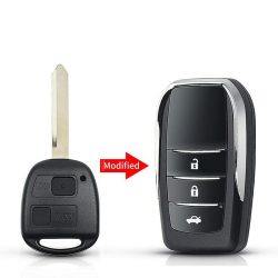 Toyota Bicskakulcs átalakító 2 gombos TOY47
