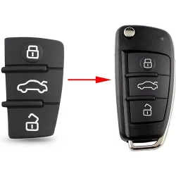 Audi A1 A4 A3 A6 Q3 Q7 Bicskakulcs nyomógomb 3 gombos