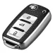 Volkswagen Skoda kulcsvédő tok 3 gombos
