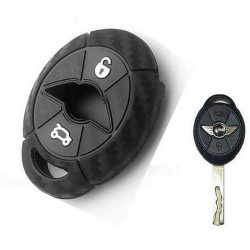 Mini One Cooper R50 R53 Kulcsház Szilikon tok Karbon mintás 3 gombos