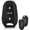 Peugeot 208 308 508 3008 5008 Bicskakulcs Szilikon tok Karbon mintás 3 gombos